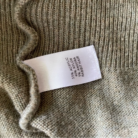 Women’s Nordstrom BP Rubbish Angora Blend 3/4 Length Sweater - Olive - Picture 6 of 8